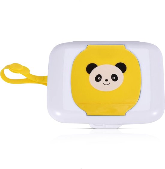 Imperatoris - Billendoekjes Houder/Doos – Baby Wipes Box – Natte Doekjes Houder - Vochtig Toiletpapier Doosje - Geel