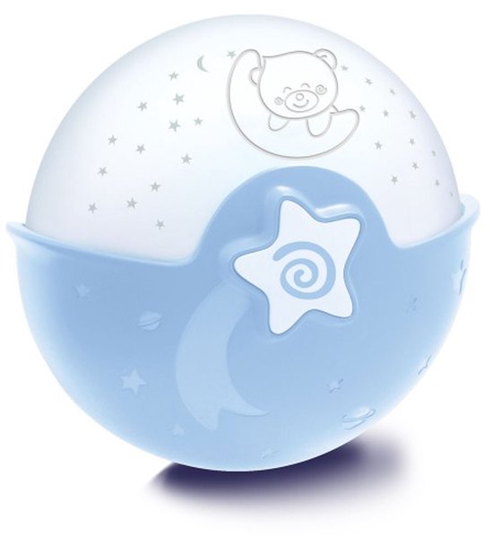 Infantino baby projector nachtlampje blauw met muziek en sterrenhemel. van Infantino