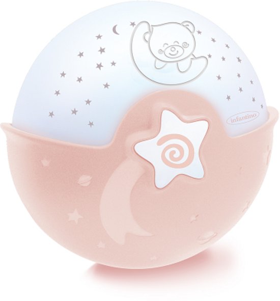Infantino - WOM - Soothing Light & Projector - Dusty Pink van Merkloos