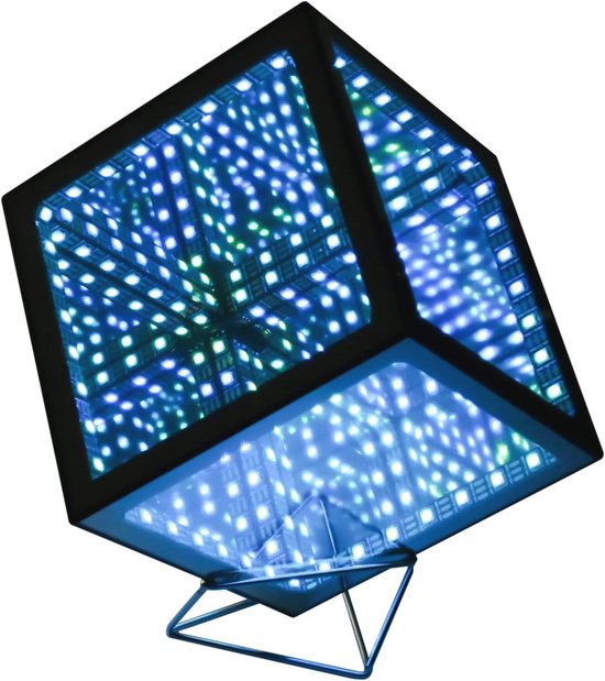 Infinity Hyper Cube LED Lichtcontroller met Standaard - Creatieve Nachtlamp voor Kleurrijke Decoratie van Merkloos