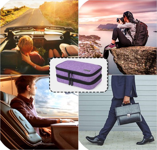 Insuline Koeltas Etui Diabetes Tasje Met Ijspak Diabetes Clutch paars van Luxmediq