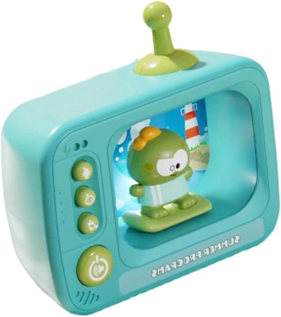 Interactieve Verhalenmachine - Draagbare Verteller - Bedtijd Ontspanning - Kindvriendelijke Audio - Compact Formaat - Blauw