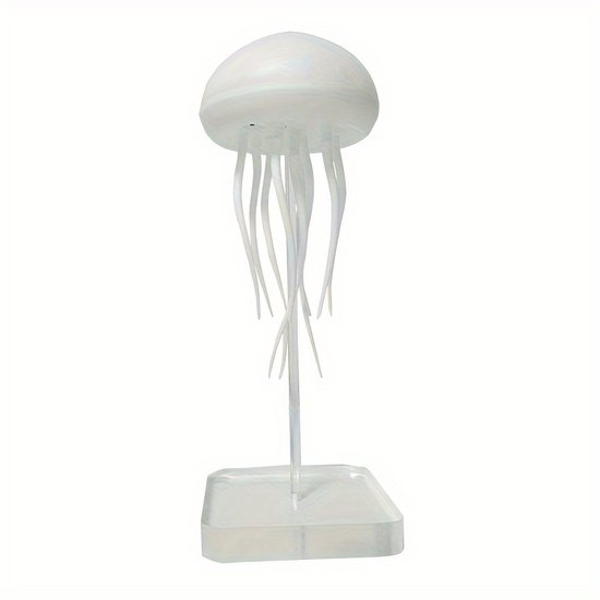 Jellyfish Lamp RGB – USB Oplaadbare Nachtlamp – Kleurveranderende Sfeerlamp met Bewegende Tentakels – Stil & Rustgevend – Voor Slaapkamer of Woonkamer van Balvi