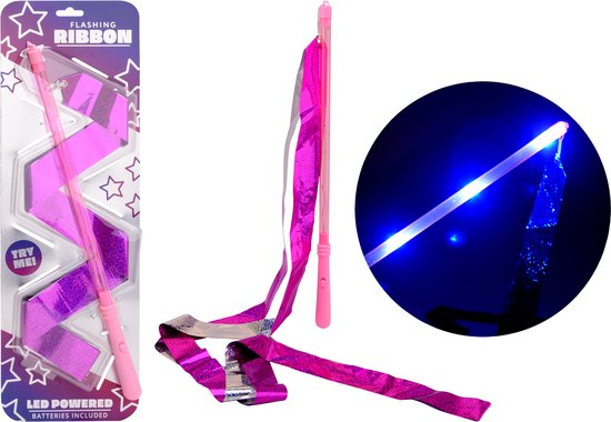 Johntoy glitter lint met licht - speelgoed met LED effect. van Merkloos