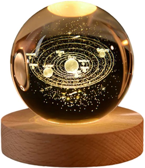 Jojoy - LED Bol - Tafellamp - Nachtlamp - Zonnestelsel Lamp - Space Lamp - Ruimte Lamp - LUMABALL