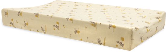Jollein Aankleedkussenhoes - 50x70 cm - Cloudy Rib - Kangaroots