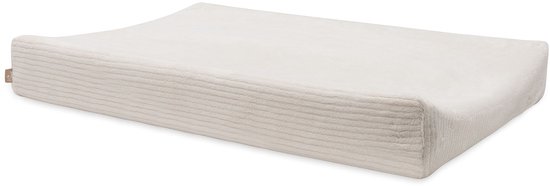 Jollein Aankleedkussenhoes - 50x70 cm - Cloudy Rib - Oatmeal