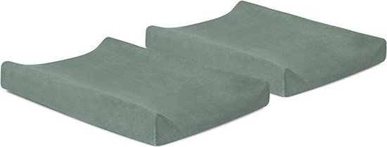 Jollein Aankleedkussenhoes Badstof 50x70cm - Ash Green - 2 Stuks