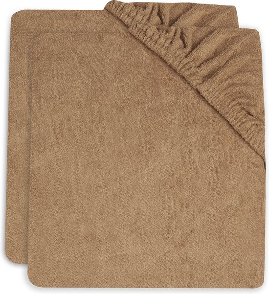 Jollein Aankleedkussenhoes Badstof 50x70cm - Biscuit - 2 Stuks