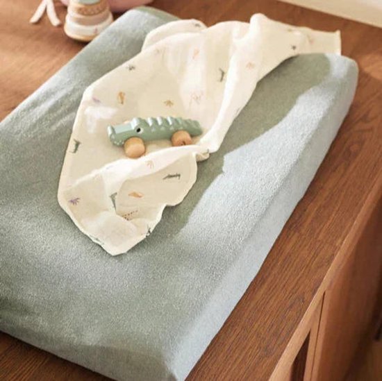 Jollein Aankleedkussenhoes Badstof 50x70cm Sea Green (2pack)