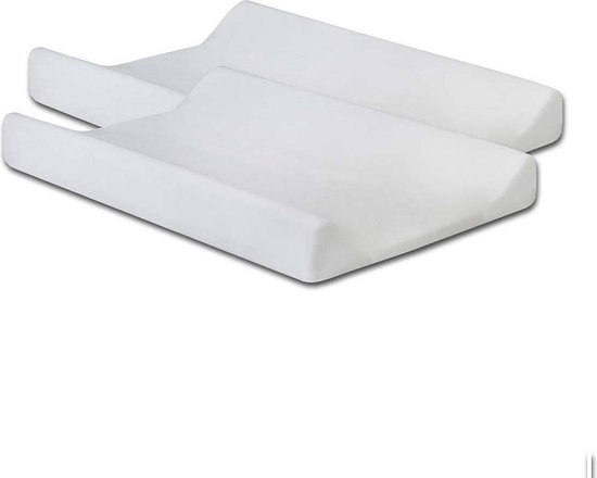 Jollein Aankleedkussenhoes Badstof 50x70cm White (2pack)