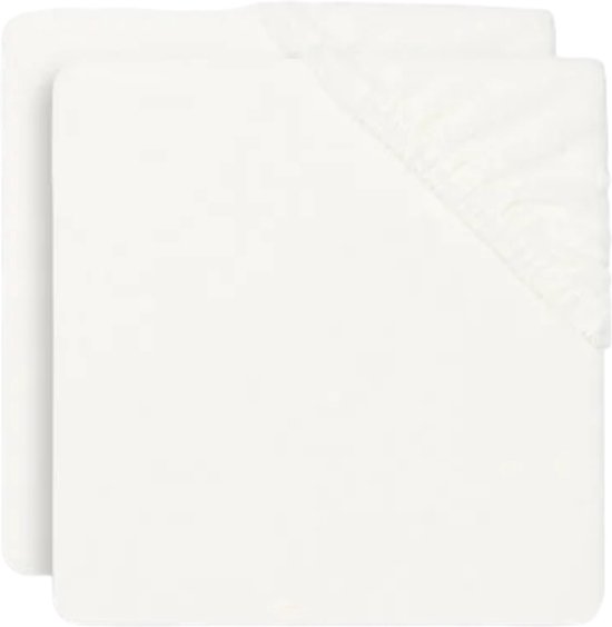 Jollein - Aankleedkussenhoes Badstof 50x70cm - Zachte Hoes Baby Aankleedkussen - Ivory - 2 Stuks