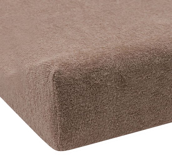 Jollein - Aankleedkussenhoes Badstof 50x70cm - Zachte Hoes Baby Aankleedkussen - Milky Coffee