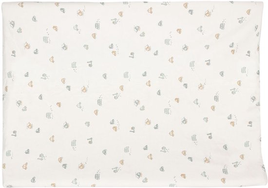 Jollein Aankleedkussenhoes Jersey 50x70cm - Zachte Hoes Baby Aankleedkussen - On The Go