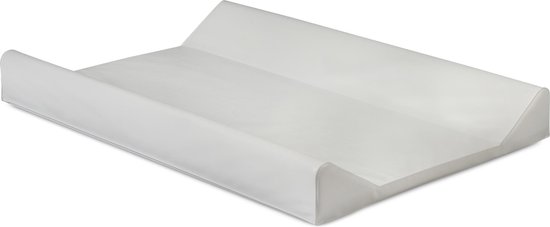 Jollein Baby Aankleedkussen - 50x70cm - Wit - Met Hoge Randen