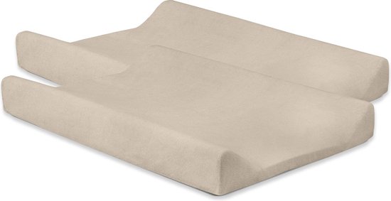 Jollein Baby Aankleedkussenhoes Badstof - 50x70cm - Nougat - 2 Stuks
