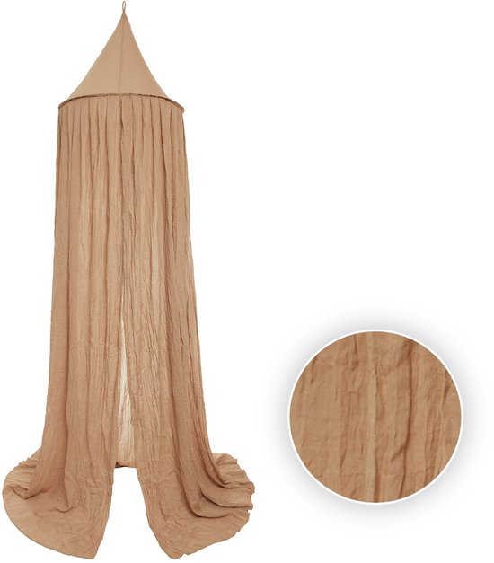Jollein - Baby Klamboe Vintage (Biscuit) - Katoen - Polyester - Klamboe Baby, Bed Hemeltje - 245cm