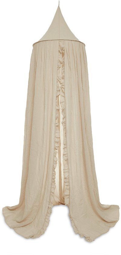 Jollein Baldachin Betthimmel Vintage 245cm Ruffle - Nougat
