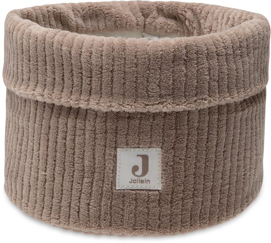 Jollein Commode Mandje - 14x18cm - Cloudy Rib - Milky Coffee