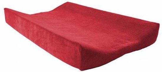 Jollein Deluxe - Aankleedkussenhoes badstof 50 x 70 cm - Rood