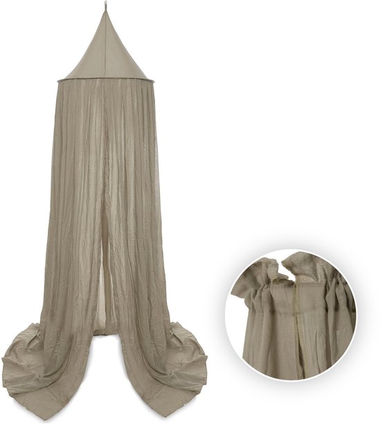 Jollein Klamboe Vintage - Olive Green - Klamboe Baby, Hemeltje - 245cm