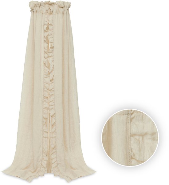 Jollein Sluier Vintage 155cm Ruffle Nougat