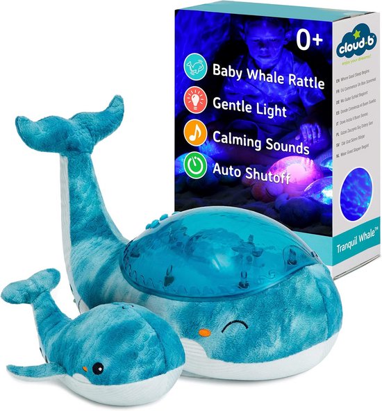 Kalmerende Oceaanprojector met Nachtlicht en Witte Ruis Geluiden voor Baby's en Kinderen