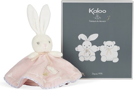Kaloo Knuffel Perle Doudou konijn Roze van Kaloo