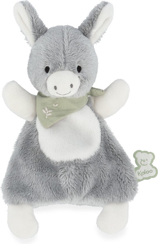 Kaloo Les Amis - Knuffeldoek Ezel Régliss (18 Cm) - Ultrazachte Ezel Knuffel - Het Ideale Geschenk Voor Baby's - Gemakkelijk Vast Te Pakken Voor De Allerkleinste van Kaloo