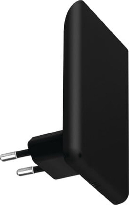 Kanlux Stekkerlamp Nachtlamp met sensor Zwart - ORISA van Merkloos