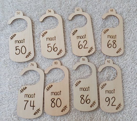 Kastverdeler - Kledingkast kinder/baby - Maatverdelers - Maathangers - Kledinghanger - Kast verdeler - Maat hangers