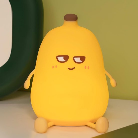 KCVV Banaan Nachtlampje-Nachtlampje -Babykamer-Getimed nachtlampje-Dimbaar-Aanraakbediening-kinderen en baby's-Gloeiende banaan van KCVV