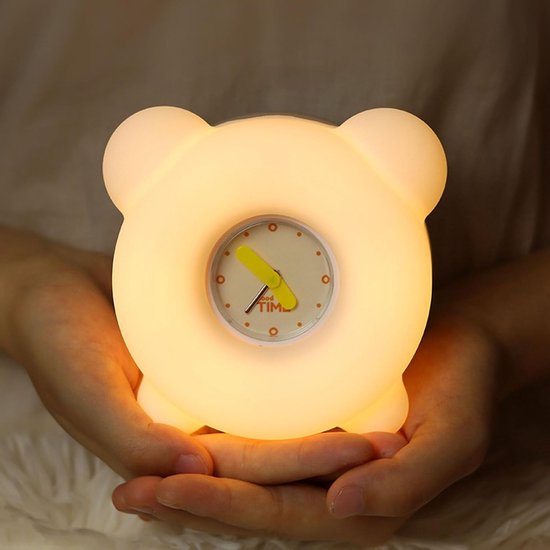 KCVV wekker nachtlampje-kinderen nachtlampje-nachtlampje -kinderen wekker- aanraakbediening-dimbaar-timer-siliconen nachtlampje van KCVV