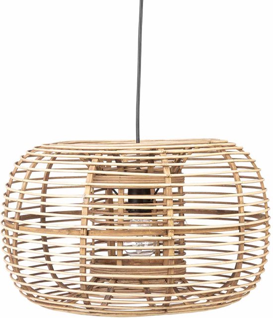 Kidsdepot Hanglamp Meera Rotan Naturel - 43 cm - E27 van Merkloos