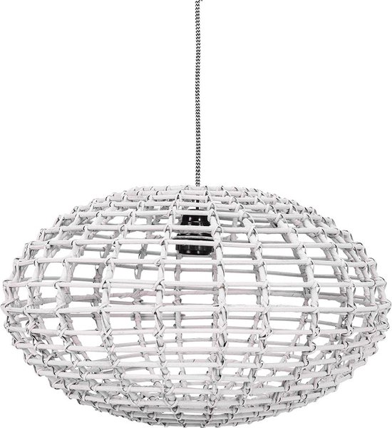 Kidsdepot hanglamp Pumpkin rotan white