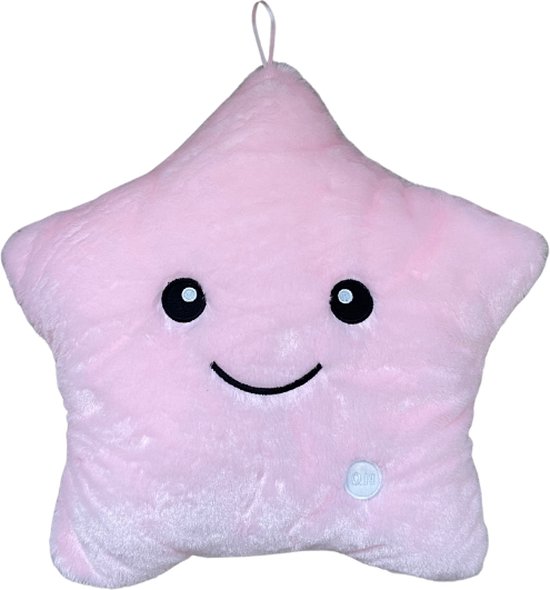 KidzBlizz - Superzacht lichtgevend sterkussen - Lichtgevende knuffel - Multi kleuren kussen - Nachtlampje - Slaapknuffel - kussen met licht - Slaapkussen voor kinderen - Kraamcadeau - Babycadeau - Roze van $