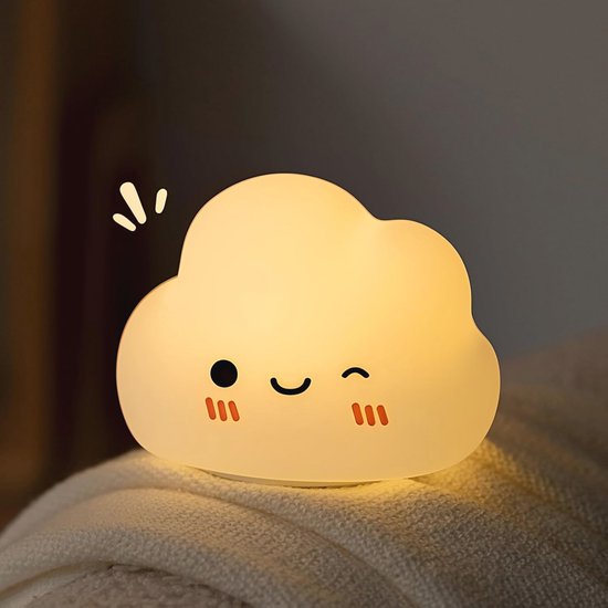 Kinder Nachtlampje Cloud Silicone Dimbaar Oplaadbaar voor Kinderen van Merkloos
