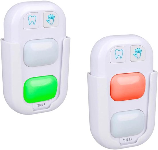 Kinder Timer - Tandenborstel Timer - Goede Gewoonten Trainen - Led Kleurindicatie - 2 Stuks - Diverse Kleuren