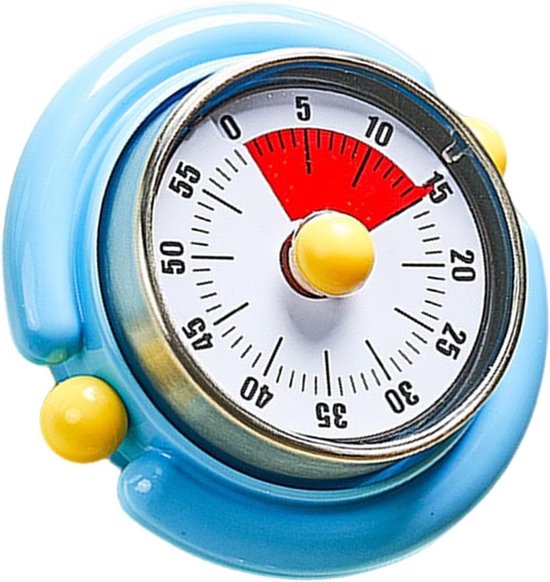 Kinder Timer - Tijdmanagement Tool - Taken Leren - Visuele Indicator - 9 cm Breed - Blauw