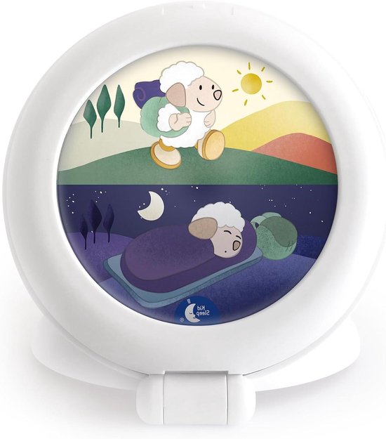 Kinder Wekker - Slaap Trainer - Kind Leren Slapen - Dag Nacht Indicator - 1 Stuk - Wit