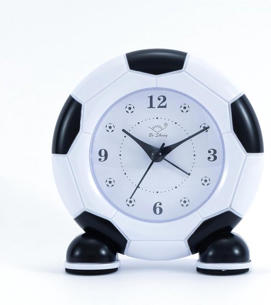 Kinderalarmklok Leren Horloge Stille Voetbalwekker voor Jongens en Meisjes