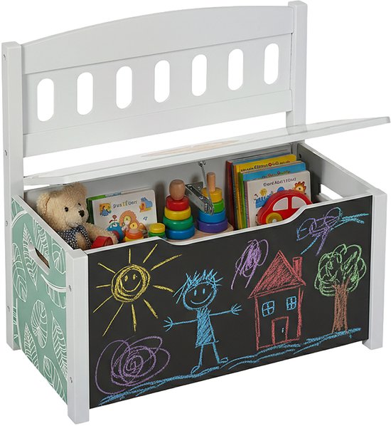 Kinderbank - bonte kleuren - 57x55,5x30 cm - voor kinderen