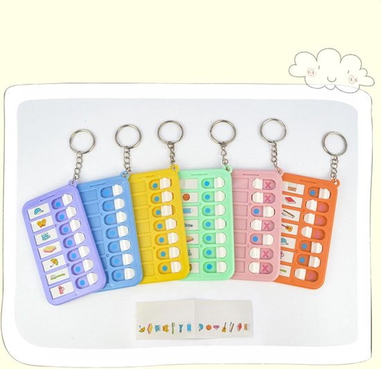Kinderen Routine Diagram - Taak Tracker - Dagelijkse Organisatie - Verwijderbare Slider - 12 x 7 x 1 cm