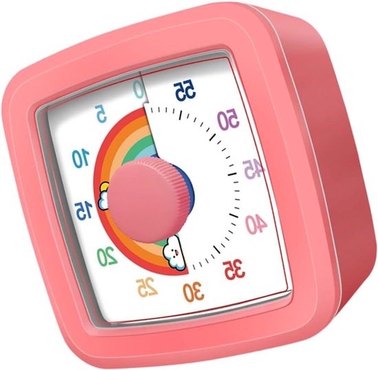 Kinderen Timer - Visuele Timer Leren Klok - Tijdmanagement Oefenen - Regenboog Kleur Verdwijnt