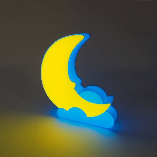 Kinderkamer Maanlamp – LED Nachtlampje in Maansfeer van Merkloos