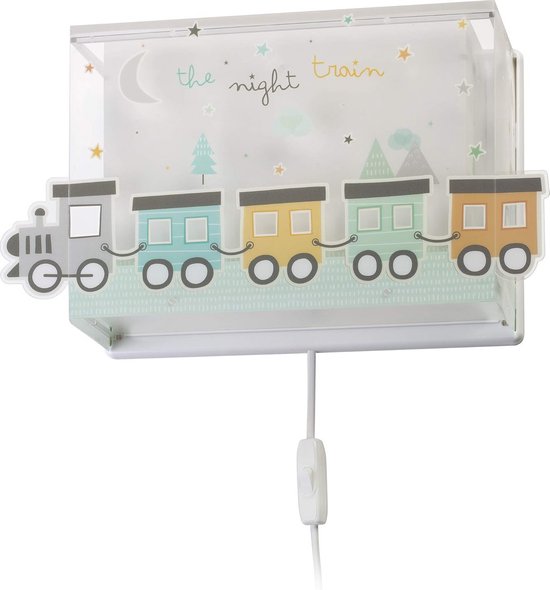 Kindermuurverlichting Nacht Trein Multikleurig - Nachtlampje voor Kinderkamer