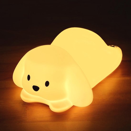 Kindernachtlampje met 16 Kleuren - Dimbare Siliconen Nachtverlichting voor Kinderkamer van Merkloos