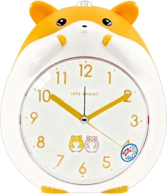 Kinderwekker Dierdesign - Intelligente Luidspreker - Ochtend Routine - Interactieve Spraak - 13.3W cm - Geel