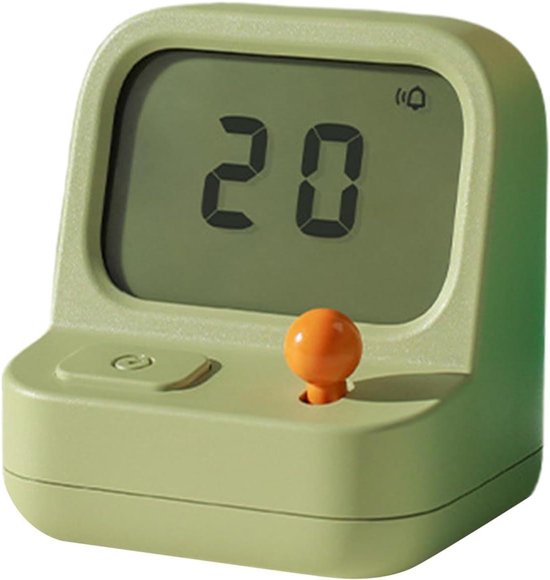 Kinderwekker Digitaal - Nachtwekker Kinderen - Rustig Wakker Worden - Niet-tikkend Stil - 6.7cm Breed - Pastel