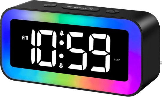 Kinderwekker - Digitale Wekker Slaapkamer - Slaaptrainer Kinderen - Alarmfunctie